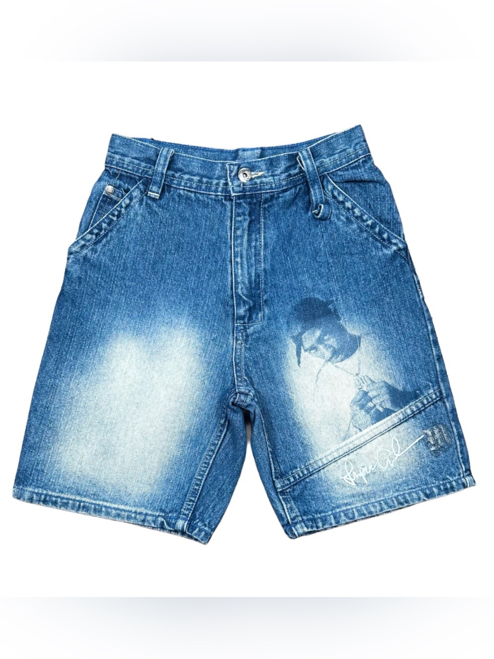 VINTAGE 2000s Makaveli Boy’s Graphic Casual Denim Summer Jean Shorts Sz 5